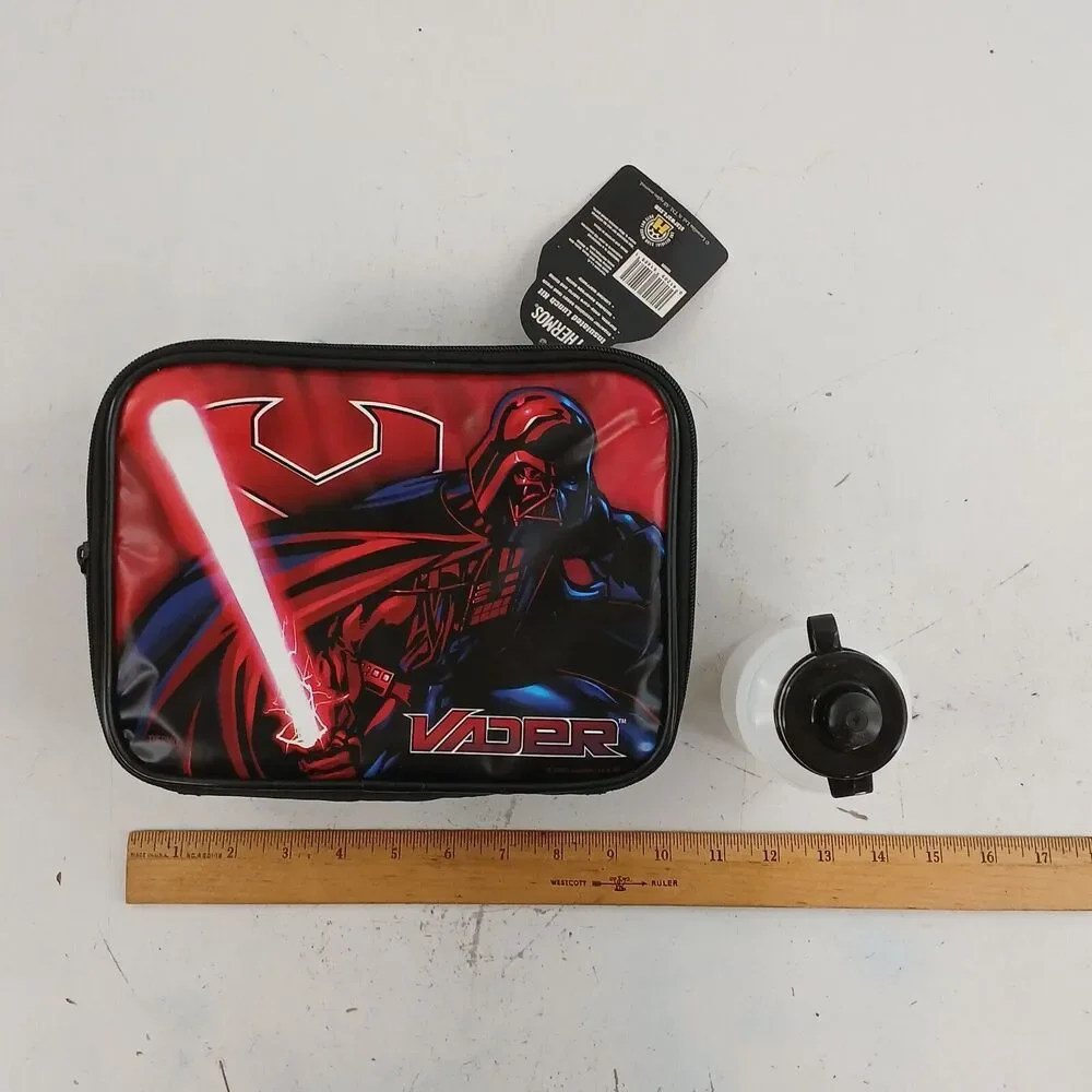 Star Wars Darth Vader Backpack Set Lunch Bag Pencil Case Water Bottle Kids